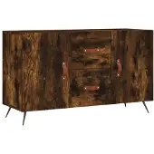 vidaXL Sideboard Räuchereiche 100x36x60 cm Holzwerkstoff