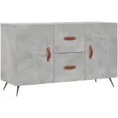 vidaXL Sideboard Betongrau 100x36x60 cm Holzwerkstoff