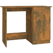 vidaXL Schreibtisch Räuchereiche 100x50x76 cm Holzwerkstoff