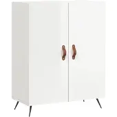 vidaXL Sideboard Hochglanz-Weiß 69,5x34x90 cm Holzwerkstoff