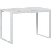 vidaXL Computertisch Weiß 110x60x73 cm Holzwerkstoff