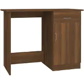 vidaXL Schreibtisch Braun Eichen-Optik 100x50x76 cm Holzwerkstoff