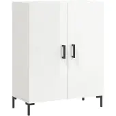 vidaXL Sideboard Hochglanz-Weiß 69,5x34x90 cm Holzwerkstoff