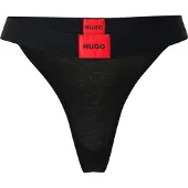 HUGO String aus Stretch-Baumwolle mit rotem Logo Grösse L