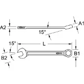 Ks Tools XL Ringmaulschlüssel abgewinkelt