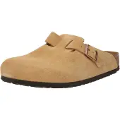 Birkenstock Boston Suede Latte Cream - EU 44