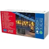 Konstsmide - LED Eisregen Lichtervorhang, 96 warm weiße Dioden, 24V Außentrafo, weißes Kabel ; 2743-102