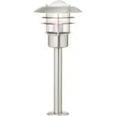Brilliant Außensockelleuchte Terrence | zeitlose Außenleuchte | 50cm | edelstahl | 1x E27 max. 40 W | IP 44
