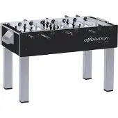 Winsport Garlando, Tischfußball Kickertisch "F-200 Evolution", schwarz / silber, Teleskopstangen (SA)