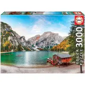 Educa Puzzle Pragser Wildsee im Herbst, Italien 3000 Teile