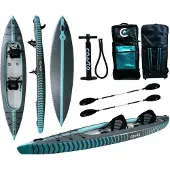 Coasto KAJAK CAPITOLE 2 Places aufblasbar Kanu Touring Boot 2er Kayak 426cm