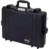 Peli 1495 Laptop Schutzkoffer für maximalen Schutz vor äußeren Einwirkungen, IP67 Wasser- und Staubdicht, 15L Volumen, ohne Schaumstoff (separat erhältlich), Farbe: Schwarz