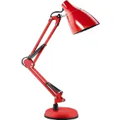 ORNO Schreibtischlampe Dian 60 W E27 Stahl, Rot – On-Dl-1/R