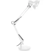 Virone DEON Schreibtischlampe 60W E27 Hoch, Stahl, Weiß - ON-DL-2/W
