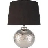 Pauleen 482.22, Schwarz, Silber, Keramik, Stoff, Schlafzimmer, Flur, Wohnzimmer, IP20, II, E14