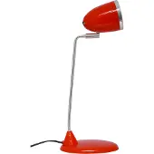 MAUL Tischlampe rot LED MAULstarlet E27 aus Metall mit drehbarem Lampenkopf