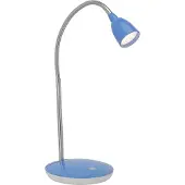 Brilliant LED Tischleuchte Anthony in Silber und Blau 2,4W 250lm