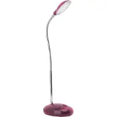 Brilliant LED Tischleuchte Timmi | zeitlose Bürolampe | Kunststoff/Metall | pink | Individuell einstellbar