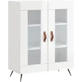 vidaXL Sideboard Hochglanz-Weiß 69,5x34x90 cm Holzwerkstoff