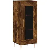 vidaXL Sideboard Räuchereiche 34,5x34x90 cm Holzwerkstoff