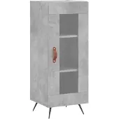vidaXL Sideboard Betongrau 34,5x34x90 cm Holzwerkstoff