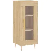 vidaXL Sideboard Sonoma-Eiche 34,5x34x90 cm Holzwerkstoff