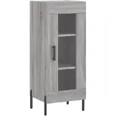 vidaXL Sideboard Grau Sonoma 34,5x34x90 cm Holzwerkstoff