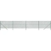 vidaXL Maschendrahtzaun Grün 1,4x10 m