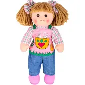 Bigjigs Weiche Kuschelpuppe Elsie - 35 cm