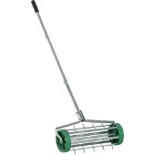 Outsunny Rasenlüfter mit dreiteiligem Stahlrohrgriff 845-022