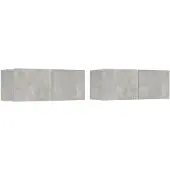 vidaXL TV-Schränke 2 Stk. Betongrau 80x30x30 cm Holzwerkstoff