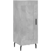 vidaXL Sideboard Betongrau 34,5x34x90 cm Holzwerkstoff