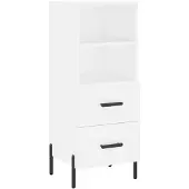 vidaXL Sideboard Weiß 34,5x34x90 cm Holzwerkstoff
