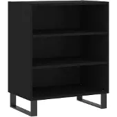 vidaXL Sideboard Schwarz 57x35x70 cm Holzwerkstoff