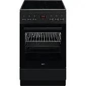 AEG Standherd mit Glaskeramik-Kochfeld / 50cm CCB54482BB Matt Black