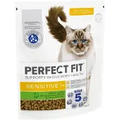 Perfect Fit Sensitive Adult 1+ mit Truthahn Katzenfutter | 2 x 1,4 kg