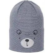 Sterntaler Slouch-Beanie Bär blau melange 4512315_306