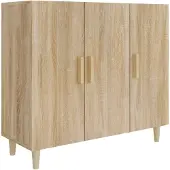 vidaXL Sideboard Sonoma-Eiche 90x34x80 cm Holzwerkstoff