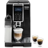 De'Longhi Delonghi ECAM 356.57.B/352.57.SB Dinamica Vollautomatische Espressomaschine, Kunststoffgehäuse, Integriertes Mahlwerk, Milchaufschäumer, Wasserfilter