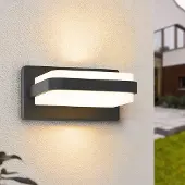 LumenXL Außenwandlampe Lorenzo - Anthrazit mit integrierter LED