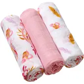 Babyono 3er-pack Bambus-musselin 70x70 Cm