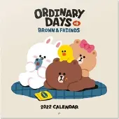 Line Friends Wandkalender 2022 30 x 30 cm