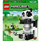 Trust 21245 Minecraft Das Pandahaus Set, bewegliches Panda-Spielzeug-Haus mit Tier-Figuren und Skelett, Spielzeug für Jungen und Mädchen ab 8 Jahren