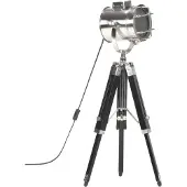 vidaXL Stativlampe Schwarz Mango Massivholz 69 cm