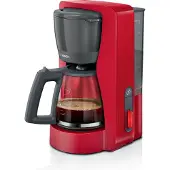 Bosch TKA3M134, Filterkaffeemaschine, 1,4 l, Gemahlener Kaffee, 1200 W, Rot
