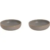 Palmer Schaal Sandy Loam 16 cm 50 cl Grau Steinzeug 2 Stück