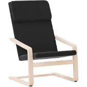 vidaXL Relaxsessel Schwarz Stoff
