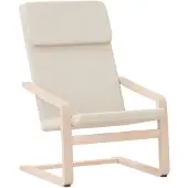 vidaXL Relaxsessel Creme Stoff