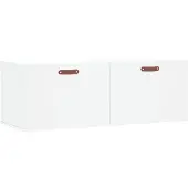 vidaXL Wandschrank Weiß 100x36,5x35 cm Holzwerkstoff