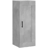 vidaXL Wandschrank Betongrau 34,5x34x90 cm Holzwerkstoff